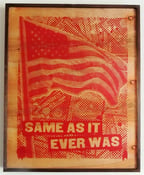 Image of Same As It Ever Was Red on Wood