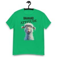 Image 10 of Unisex classic tee, Baaaad Attitude T-Shirt | Funny Sheep Sarcastic Humor Graphic Tee