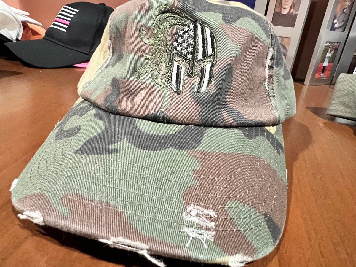 Image of Green line Lady Spartan Distressed Hats