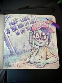 Image 3 of keep going if the dead can rise so can you (original sketch)