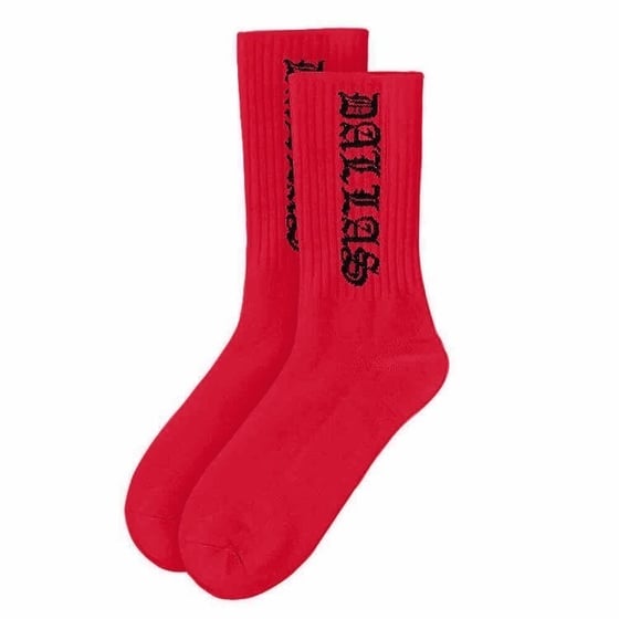 Image of DALLAS RED/BLK  SOCK