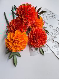 Image 1 of Marigold Bouquet Metal Diecut Set 