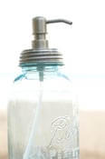 Image of Lid and Stainless Pump for your Mason Jar Soap Dispenser