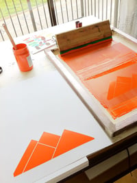 Image 3 of Sun Mountains Silkscreen Art Print