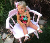 Image of 'Coral Floral' SunSuit