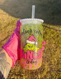 Grinch Lava SnowGlobe Tumblr (16oz)