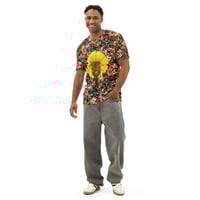 Image 6 of Untamable - Men’s/Unisex All Over Print Botanical - Cotton Shirt - Crew Neck T-Shirt - Floral