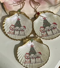 Image 2 of Doggie Scallop Shell Ornament