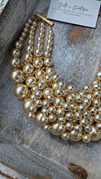 Image 6 of Goddess Pearl Statement Necklace 