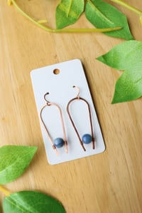 Image 3 of Copper ‘U’ Earrings (3 pairs available)