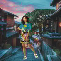 Image 1 of ONLY 2 AVAILABLE - Mizz Biloba - All Over Print T-Shirt Dress - Oversized Tee - TShirt Dress