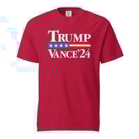 Image 1 of Trump Vance 24 Red Unisex garment-dyed heavyweight t-shirt