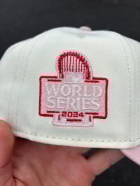 Image 2 of TWO TONE OFF WHITE PINK LOS ANGELES DODGERS A - FRAME 