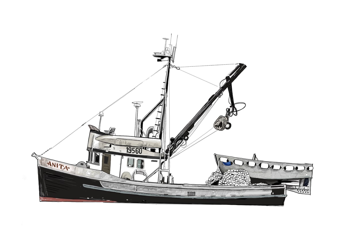 F/V Anita 9" x 12"