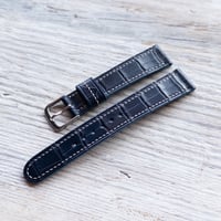 Image 4 of Alligator In 40's Style - Navy Blue