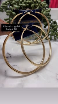 Classic gold hoops