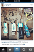 Image of USB necklace =P