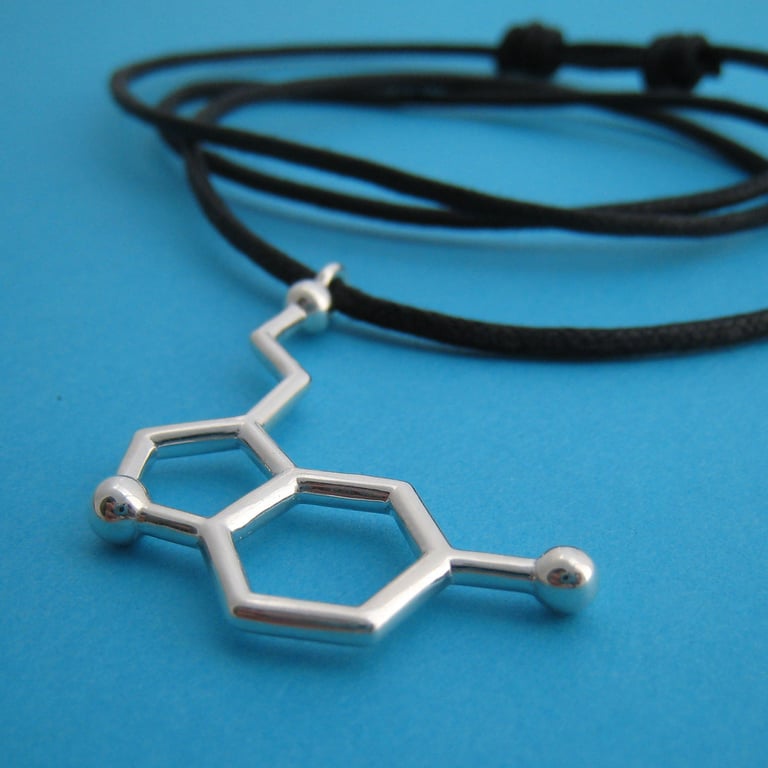 serotonin dangling necklace