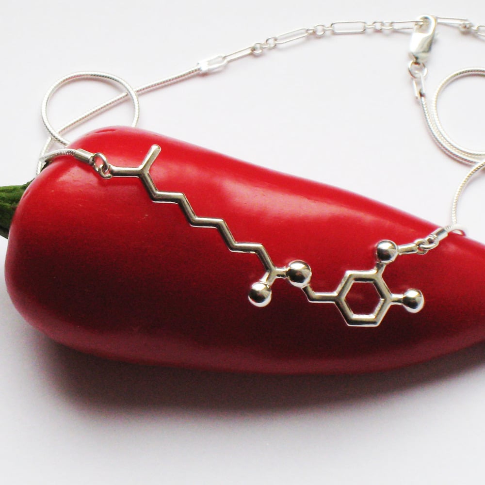 capsaicin necklace | Made With Molecules