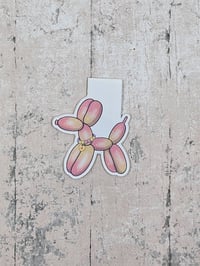 Image 8 of Pink Balloon Dog Magnetic Bookmarks
