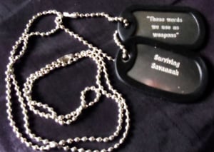 Image of Survivors Engraved Military Dog Tags