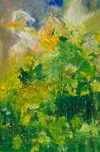 Image 1 of “Another Long Summer” oil painting on paper 6 x 8 inches