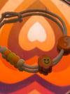 Eco friendly orange bracelet