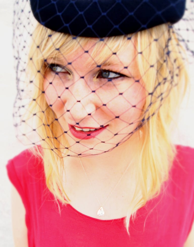 silver spotty cup necklace Image 2