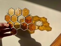 Image 1 of Amber hues honeycomb clusters