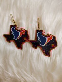 TEXANS STATE EARRINGS 