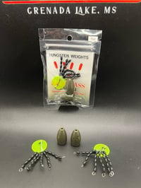 Image 2 of 1oz Tungsten Worm Weight - 2pk