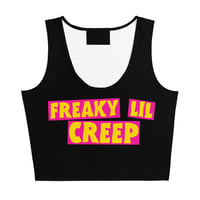 Image 1 of Freaky Lil Creep Crop Tank 