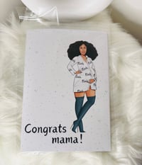 Image 2 of  Baby Shower Card Congrats Mams
