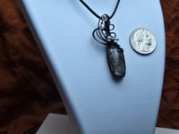 Image 2 of Gorgeous Quartz with Tourmaline pendant 