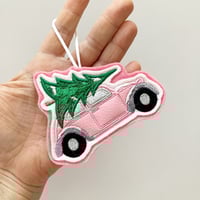 CHRISTMAS SALE Pink Christmas Car Decoration 
