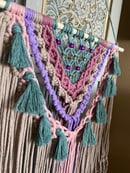 Image 4 of Colorful macrame wall hanging “pastel”