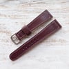 20mm Burgundy Chevre Strap