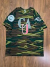 CLARK ATLANTA UNIVERSITY CAU LOGO CAMO T-SHIRT