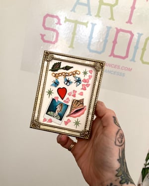 Image of Polaroid & Petals  Framed Cutouts Original