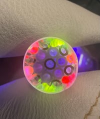 Image 1 of Purple with red orange and yellow uv 