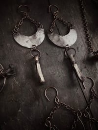 Image 3 of Silver & bone earrings 