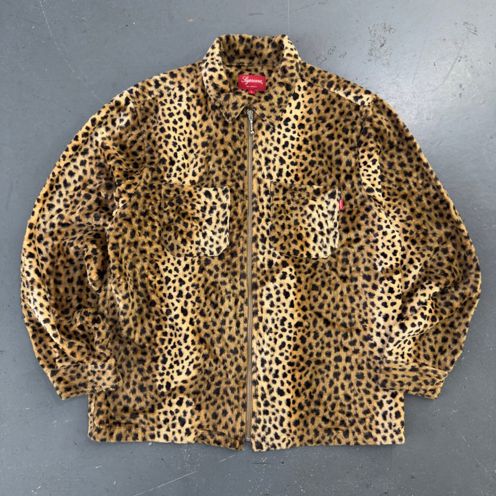 Image of FW 2017 Supreme Cheetah Zip Up, size large