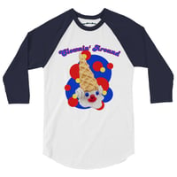 Image 5 of "Clownin' Around" by Zoya Marie 3/4 sleeve raglan shirt