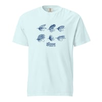 Image 2 of Goose Creek Co Retro Trout Fly Collage - Unisex garment-dyed heavyweight t-shirt