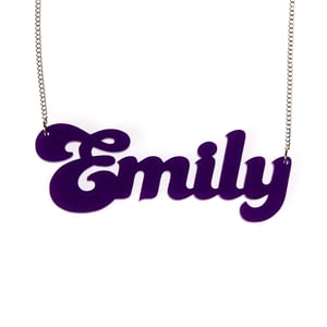 Image of Cursive Style Name Necklace