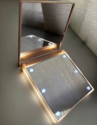 Image 2 of “Coquette Barbie” LED Compact Mirror