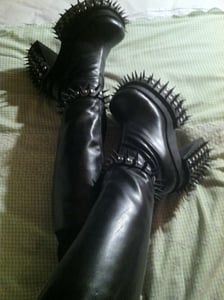 Image of Vintage Demonia Spiked Platform Boots