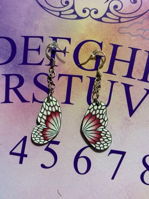 Image of Butterfly Wing Charm Earrings