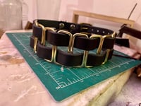 Image 2 of Brass Block Posture Collar-Ready to Ship