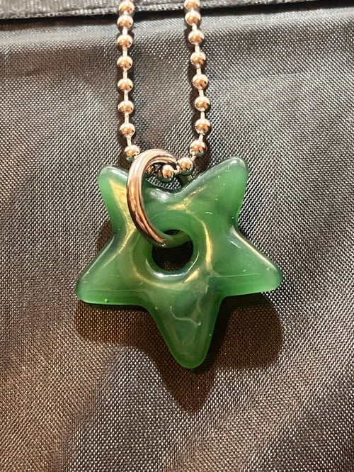 Image of mini jade green star 